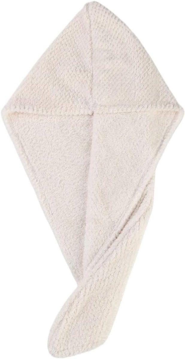 Extra absorberende haarhanddoek sjaal Haardroger Turban - Lichtroze - 60 x 22 cm