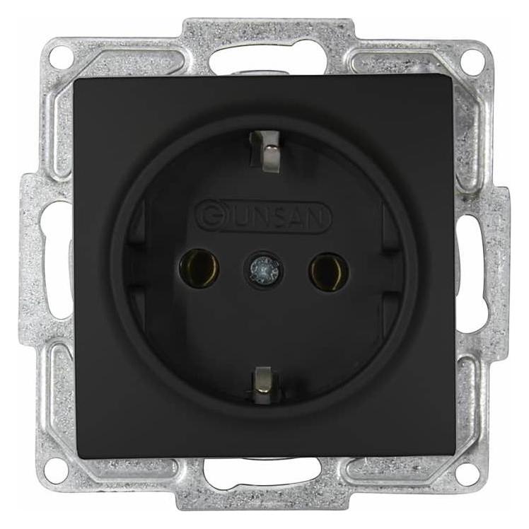 Gunsan Visage Steckdose Unterputz Schwarz (31793580)