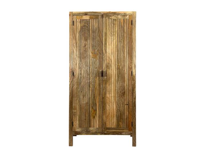 Livetastic Schrank, Braun, Holz, Mangoholz,Mangoholz,Mangoholz, massiv, 3 Fächer, 90x44x187 cm,