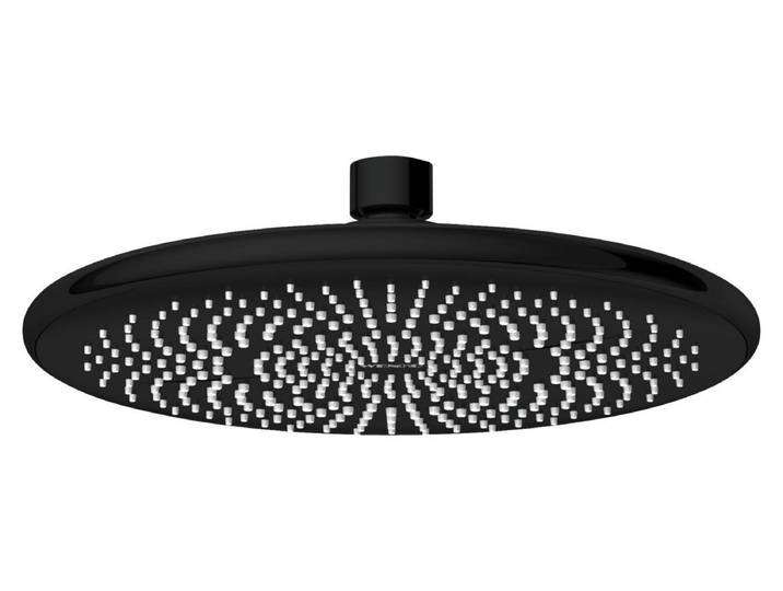 WENKO Regendusche Brausekopf WATERSAVING Ø22,5cm Rund Duschkopf Schwarz Wellness