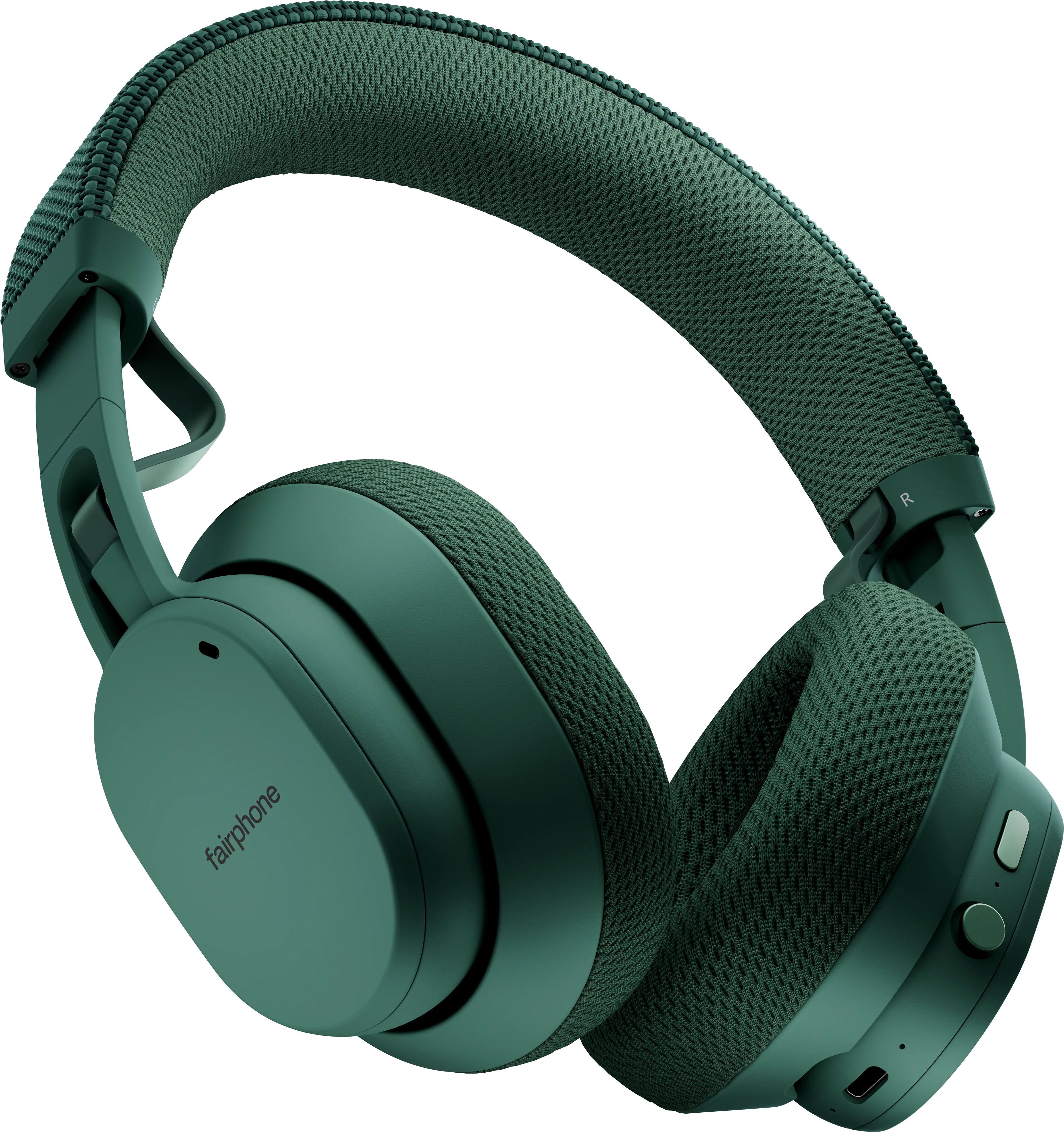 FAIRPHONE Over-Ear-Kopfhörer "Fairbuds XL (2025)", grün (forest grün), B:18cm H:19cm T:7cm, Kopfhörer, Over-Ear-Kopfhörer