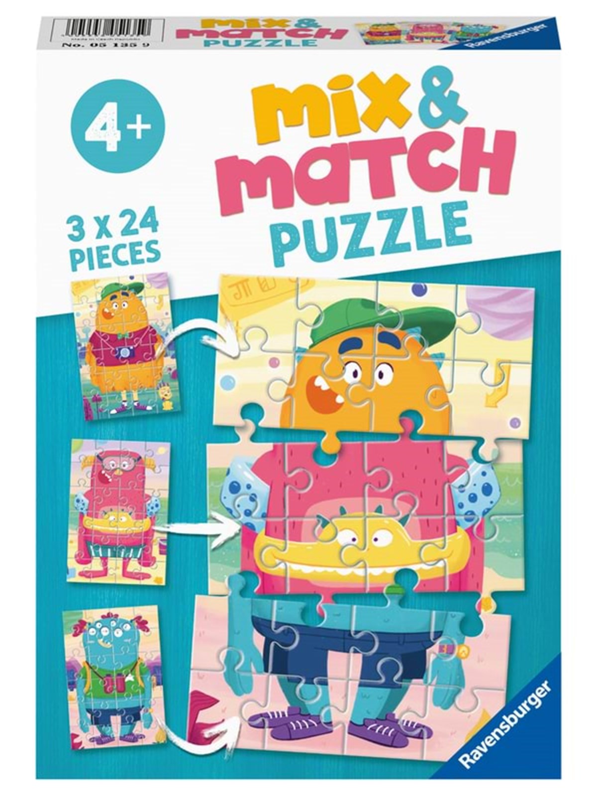 Ravensburger Mix & Match Monster 3x24 Teile Puzzle