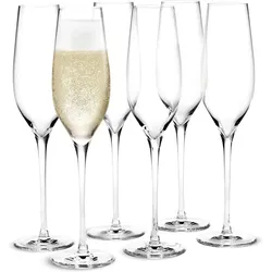 Holmegaard Cabernet Champagne glass - 29 cl - Box of 6, Weingläser, Transparent