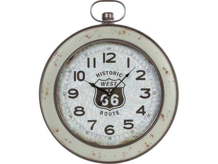 Wanduhr Waclaw aus Holz , silber (altsilberfarben), T:5,5cm, MYFLAIR MÖBEL & ACCESSOIRES, Wanduhren, Wanduhr, rund, dekorativ in Küche & Wohnzimmer