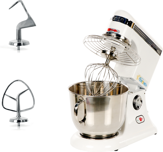 Euromech EPM 5 - Batteur mélangeur planétaire à vitesse variable - Cuve en inox 5L