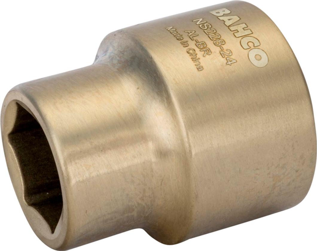 Bahco 1-Steckschlüssel-Einsatz aus Aluminiumbronze mit 50-mm-Sechskantprofil, funkenfrei