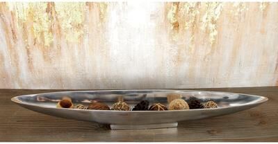 ARCILLA ELEMENTAL Silver Aluminum Metal Living Room Decor Tray