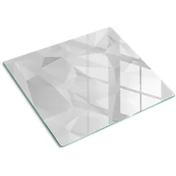 GLASPLATTE 60x52 cm Abstrakte Dreiecke