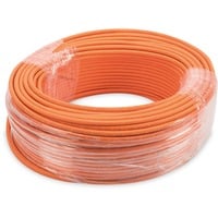 Professional Cat7 S/FTP Verlegekabel simplex, Dca orange, 100 Meter Rolle