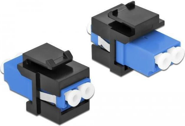 Delock Keystone module LC Duplex naar LC Duplex vrouwelijk, blauw/zwart