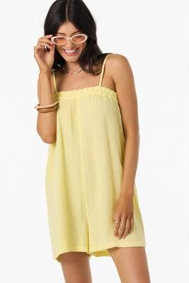 O'Neill s Audrey Romper in Citron, Size Medium