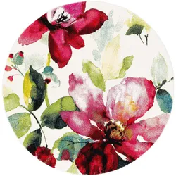 Pergamon, Teppich, Designer Teppich Brilliant Blumen Rund (200 cm)