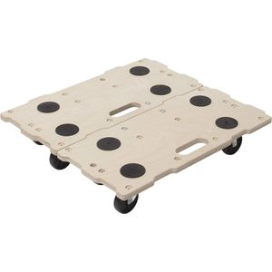 Wolfcraft Möbelroller 5543000, Kunststoffrollen, 590 x 290mm, Tragkraft 200kg, 2 Stück