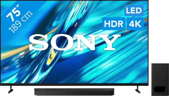Sony Bravia 3 II Led TV 75 inch en Sony Bravia Theatre Bar 6 Zwart