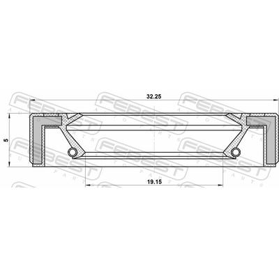FEBEST Dichtring, Ölpumpe 95gay21320505r für TOYOTA