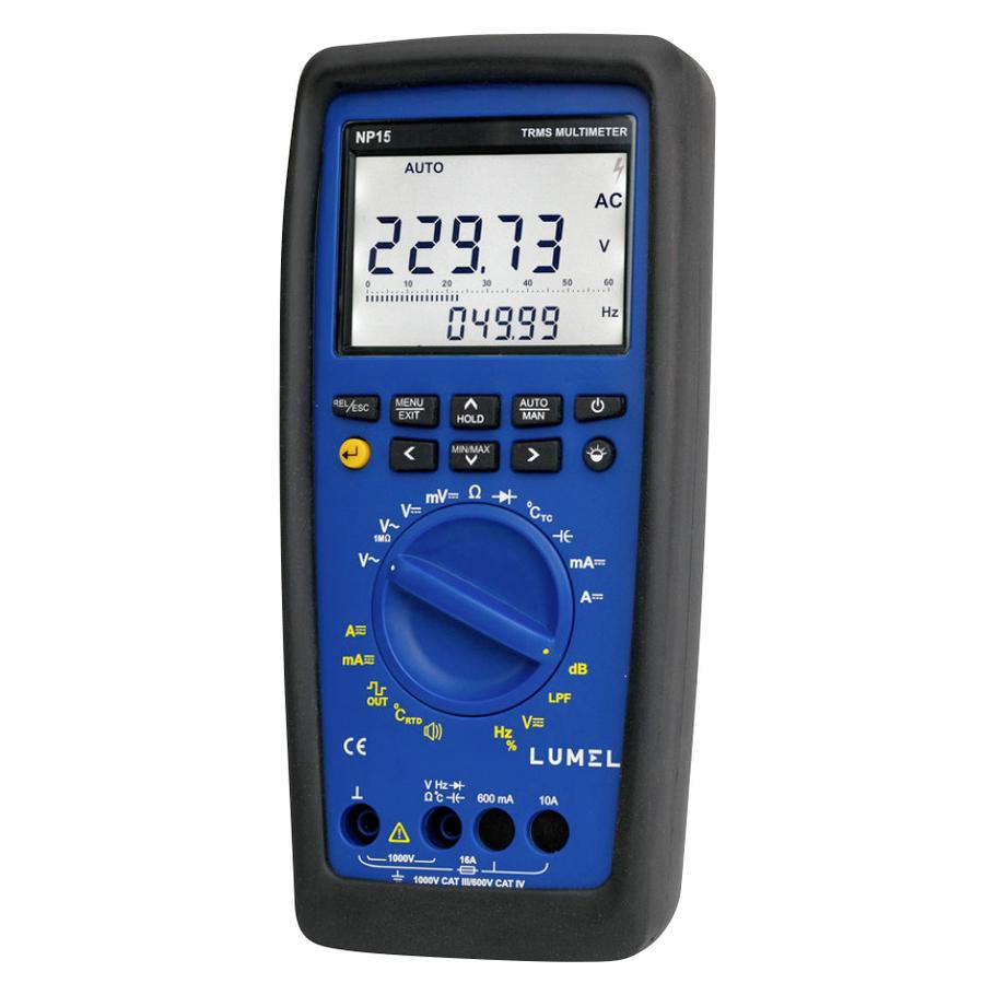 Lumel Digital-Multimeter mit Datenlogger NP15 600E1 Hand-Multimeter digital Dat (CAT III 600V, Hand-Multimeter) (NP15 600E1)