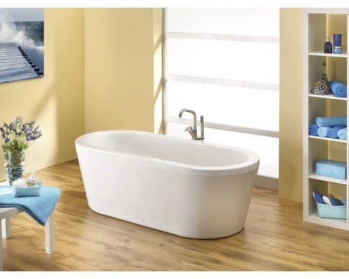 OTTOFOND Freistehende Badewanne Trend 180 x 80 cm weiß glänzend 703202