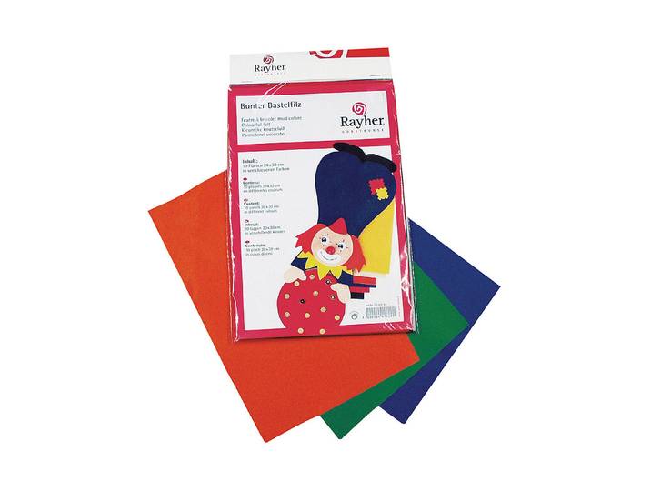 Rayher Bastel-Filz 20 × 30 cm 10 Stück