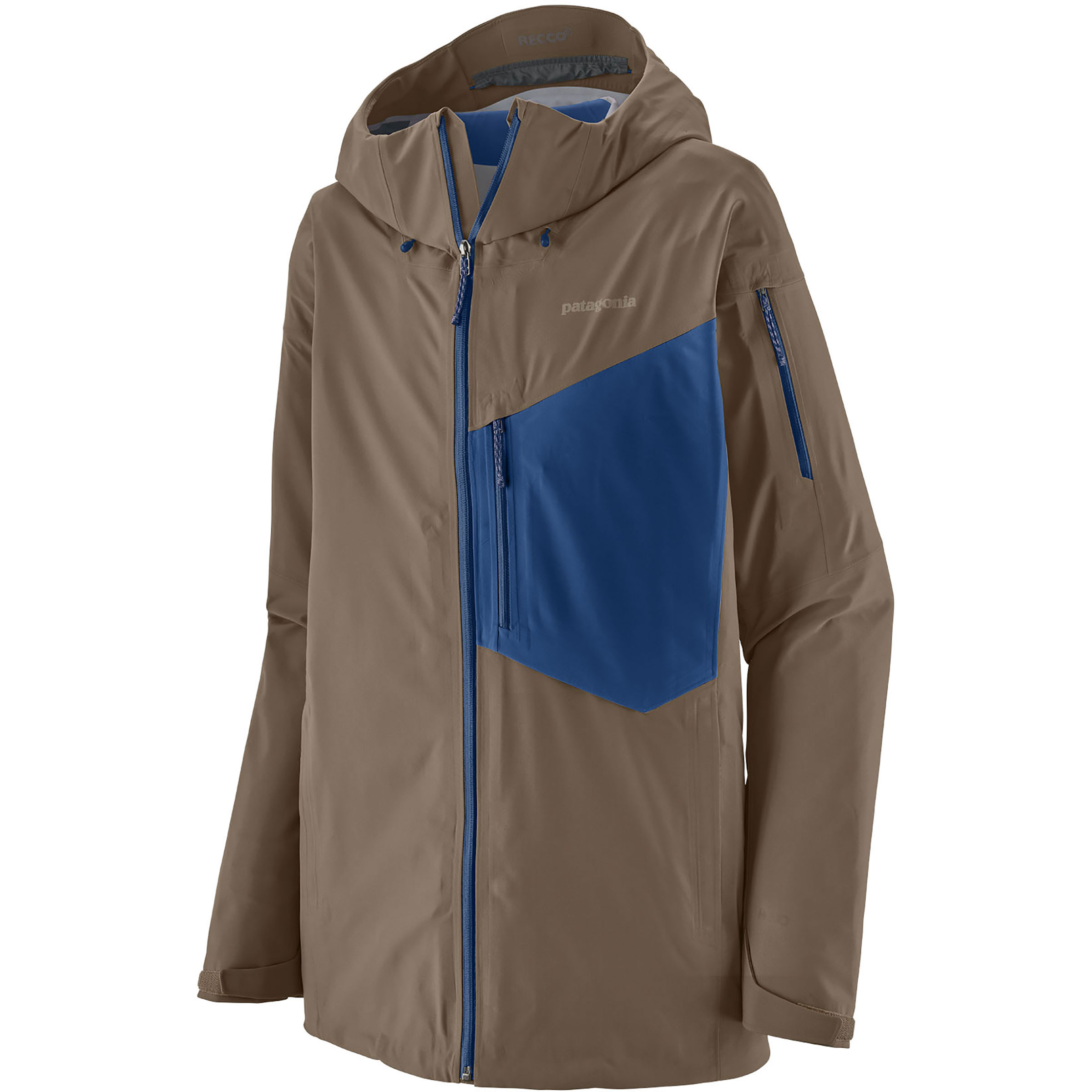 Patagonia Snowdrifter Herren Regenjacke braun Größe M Skifahren | Bergsteigen | Freeride Elastisch Wasserabweisend