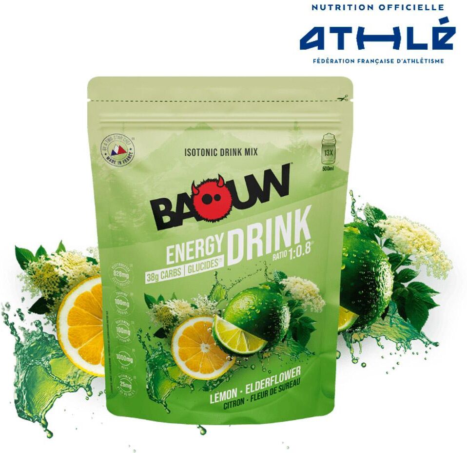 Baouw  - Énergétique Isotonique Bio 585 g. Citron Fleur De Sureau - Boisson