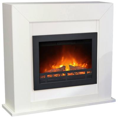 Elektrokamin XARALYN "Adra", weiß, B:98cm H:91cm T:31cm, Elektrokaminöfen, inkl. elektrischem Kamineinsatz Flandria & Heizung