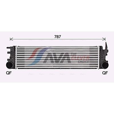 AVA CLEVER CHOICE Ladeluftkühler ms4721 für Mercedes
