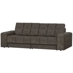 Sofa Date aus Webstoff, klassischer Stil, Grau, gemütlich gepolstert für 2–3 Personen