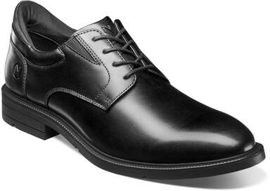 Nunn Bush Kore EZ Icon Plain Toe Oxford Shoes - Mens 8 Black Oxford Medium