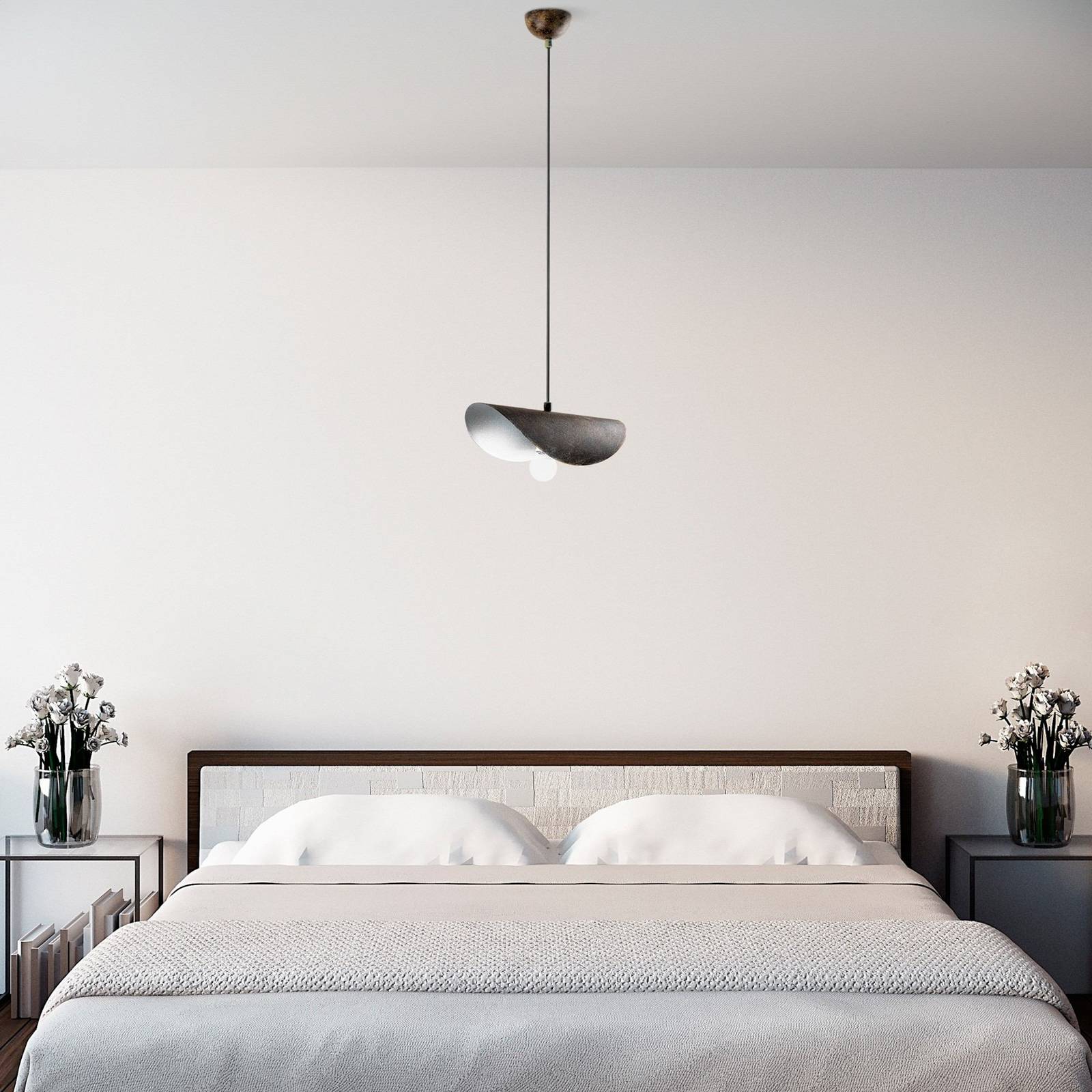 Hängelampe Opviq, dimmbar, braun / rost, für Wohn- / Esszimmer, Metall, Pendelleuchte