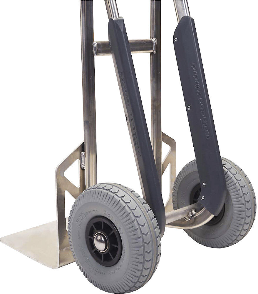 Aluminium-Sackkarre, Tragfähigkeit 350 kg, Polyurethan, pannensicher MATADOR