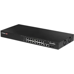 Edimax IGS-5218PLC Netzwerk-Switch Managed L2 Gigabit Ethernet (10/100/1000) Power over Ethernet (PoE) 1U Schwarz