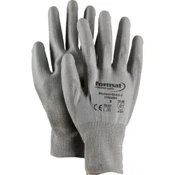 FORMAT Montagehandschuhe Mechanic Basic Gr. 11 PU grau