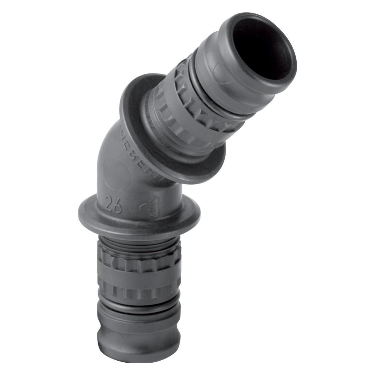 Geberit Mepla Pressfitting Winkel 45 Kunststoff 50 mm 626.245.00.5 (Pressverbindung) (626.245.00.5)