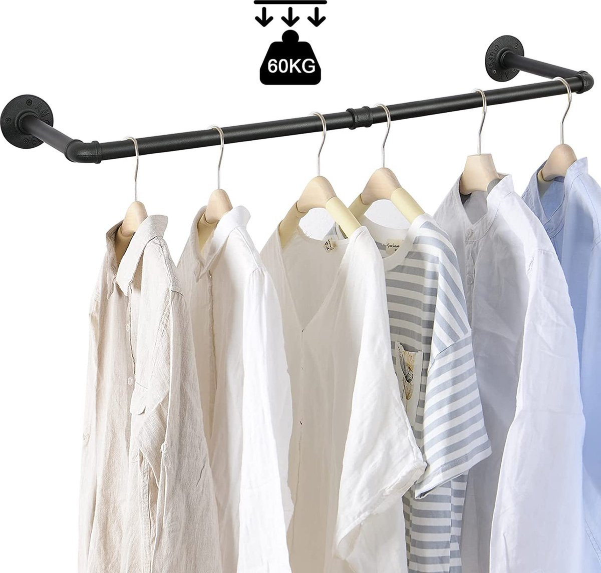 Ruimtebesparend kledingrek voor het ophangen van kleding