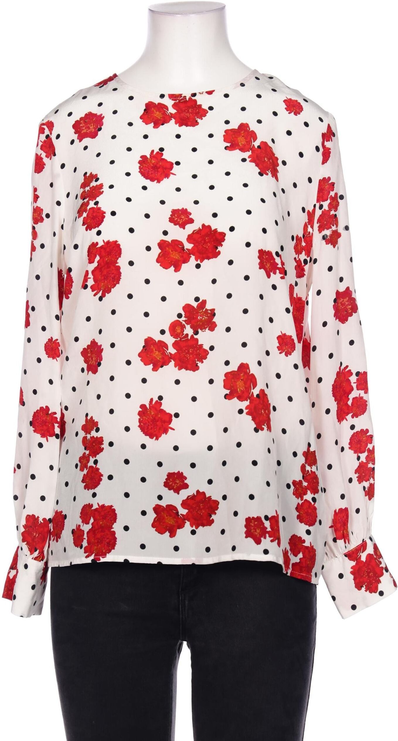 Mrs Hugs Damen Bluse, Weiß, Gr. EU 38, Seide - Second Hand