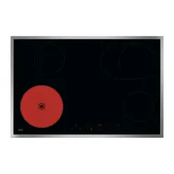 NRN84A06XB Glaskeramikkochfeld autark 80cm TouchControl Bräterzone Edelstahlrahmen aufliegend