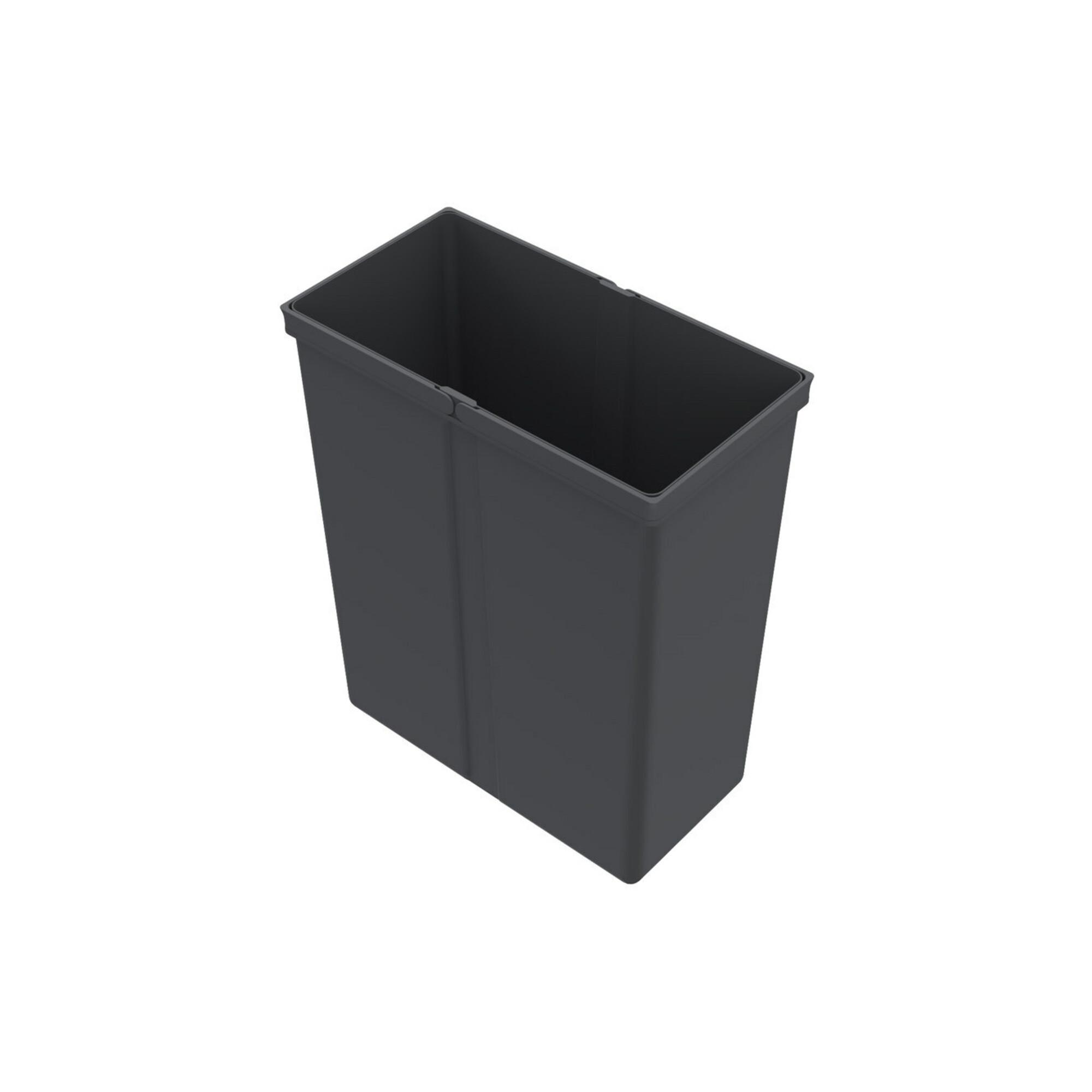 Hettich Abfallsystem-Eimer 40l, AvanTech You Pull 9279394 Kunststoff anthrazit)