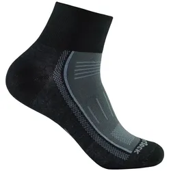 Wrightsock, Unisex, Sportsocken, Endurance Quarter Socke (34 - 37), Schwarz