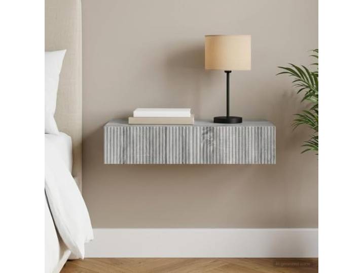KGHFDVB Wandmontierter Beistelltisch 87,5 x 34,5 x 17 cm Holzwerkstoff Platzsparend, Stabil, Vielseitig Als Nachttisch, Pflegeleicht, Modernes Design
