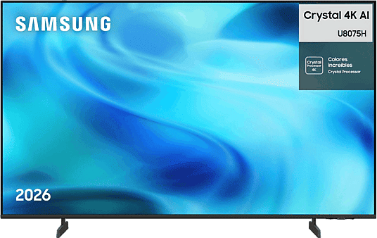 TV LED 85" - Samsung TU85U8075HUXXC, UHD 4K, Crystal Processor Smart TV, Wifi, Negro