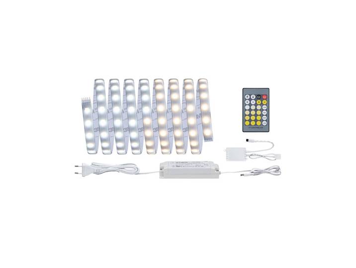 Paulmann MaxLED 500 Basis IP44 3m tunable white MaxLED, dimmbar, alu / grau / zink, für Wohn- / Esszimmer, Kunststoff, Modern