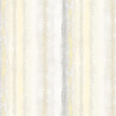 Frequency Stripe Wallpaper in Greys & Yellows