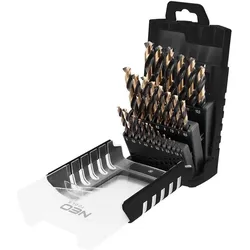 Topex, Bohrereinsatz, Wiertła do metalu HSS-CNC 124° Pro-Tec 1.0 - 13.0 mm zestaw 25 szt.