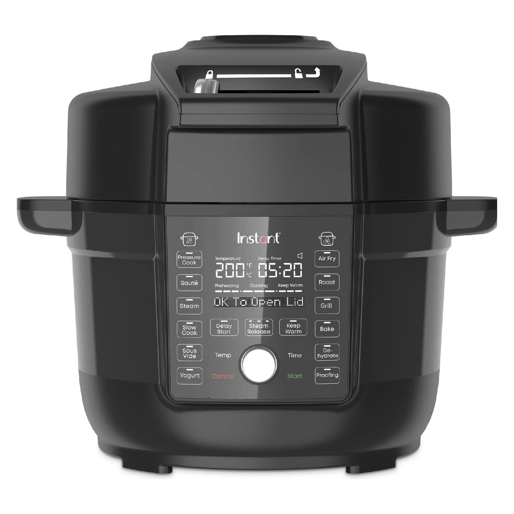 Instant Pot Duo Crisp 13-in-1 Schnellkochtopf mit Airfryer-Deckel, 6.2L (81-140-0059-01-EU)