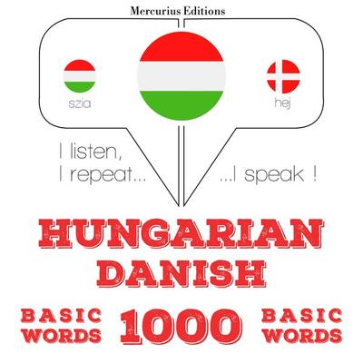 Magyar - dán: 1000 alapszó - JM Gardner, Audio, 9782821149649