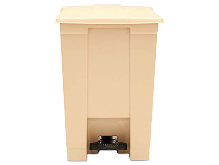 Rubbermaid Tretabfalleimer Industrie, aus Polyethylen, Volumen 45 l, beige