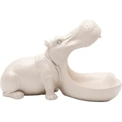KARE DESIGN Deko-Figur Hungry Hippo 17 cm Polyresin Beige