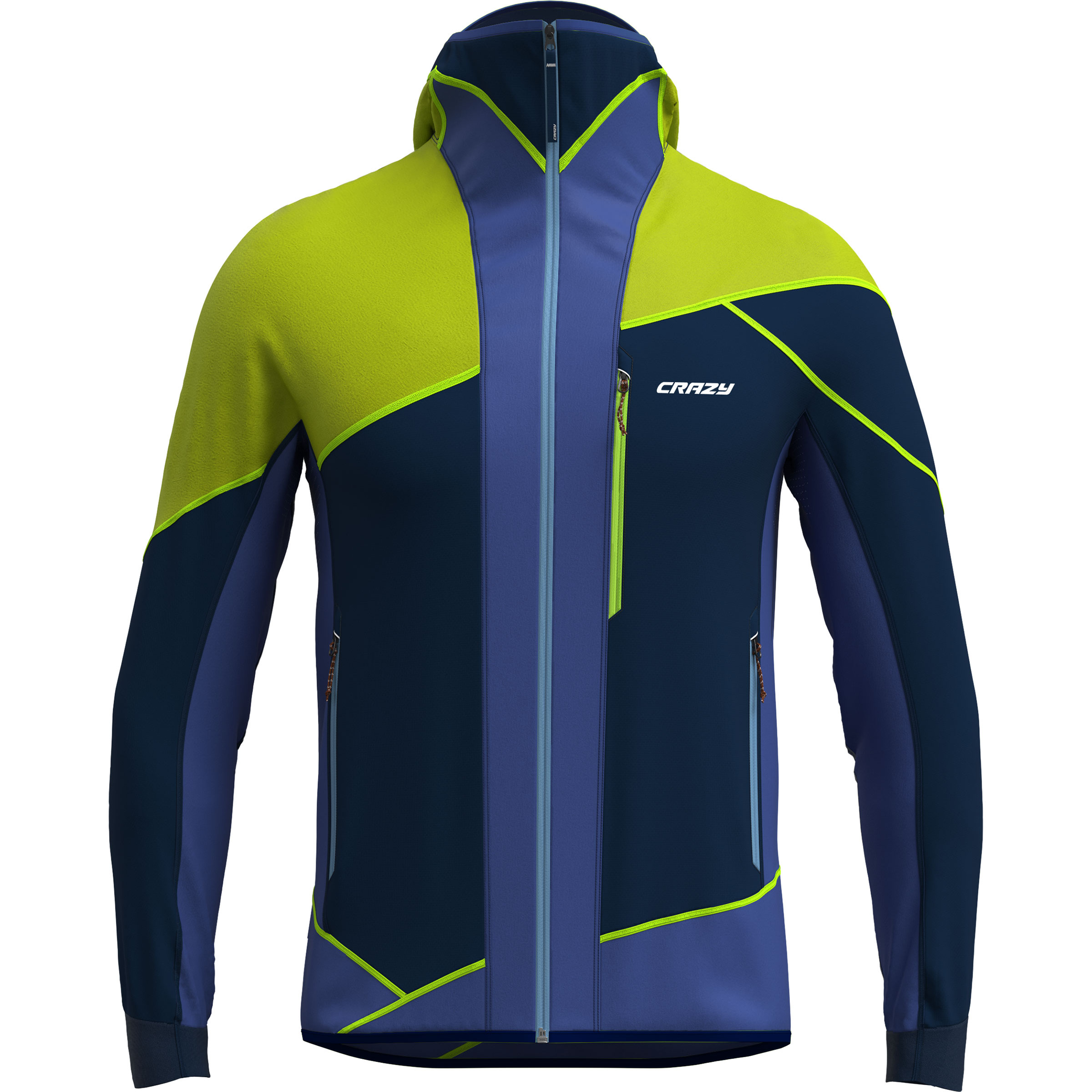 Crazy Avenger Herren Softshelljacke blau Größe S Trekking Wasserabweisend Wasserabweisend