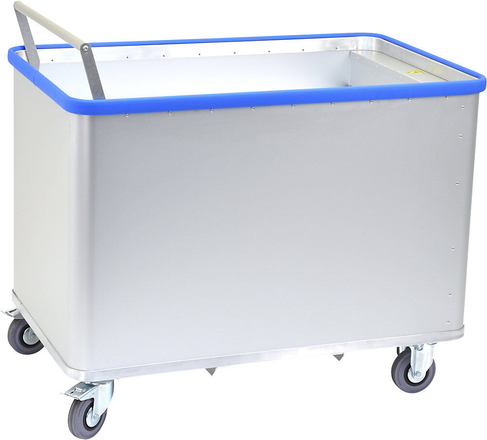 Federbodenwagen D, Oberfläche eloxiert, Volumen 380 l, mit Smart Grip Gmöhling