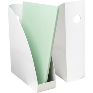 Exacompta Stehsammler 18213D, AutentiK, A4, Recycling-Kunststoff, weiß